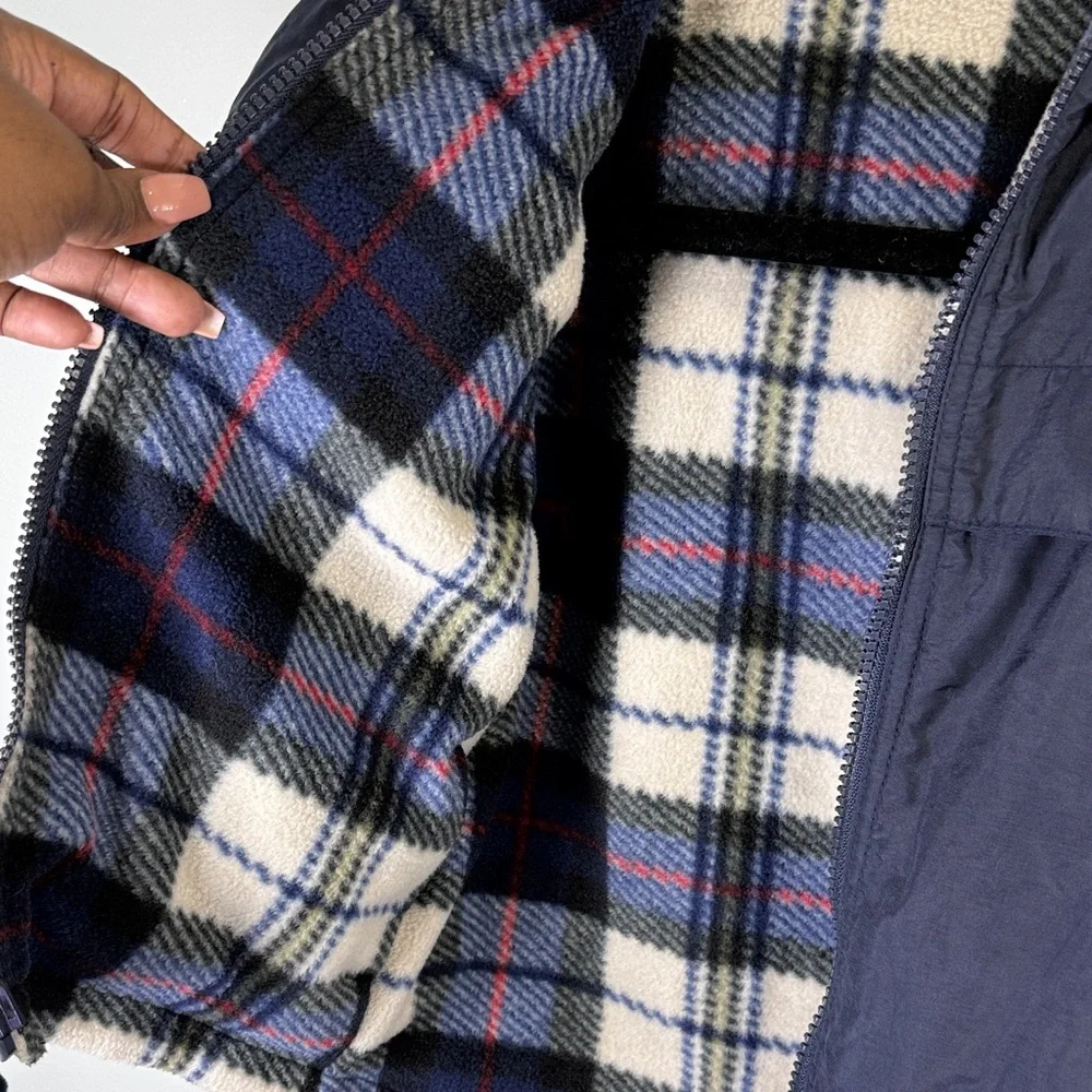 Vintage Carter's Navy and Red Fleece-lined Hooded‎ Coat for Kids Size 3T